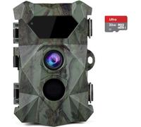 Coolife 4K 48MP Cámaras de Caza HD Fototrampeo Distancia de Disparo de hasta 35 m Velocidad de Disparo 0.1s Cámara de Caza Nocturna 46 pcs IR Leds Admite hasta 512G
