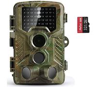 COOLIFE Cámara Caza 21MP 1080P HD Camara Fototrampeo con Visión Nocturna Cámara de Caza Impermeable IP67 con PIR Infrarrojo Sensor de Movimiento 46 Pcs IR Leds de 2.4" LCD con 32G Tarjeta Micro SD