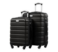 COOLIFE Juego de Maletas 2 Piezas, M+L, PC+ABS, Carcasa rígida, Ligero | Con ruedas giratorias de 360°, cremallera YKK y candado de combinación TSA; para viajes en familia y vacaciones en pareja