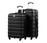 COOLIFE Juego de Maletas 2 Piezas para Viajes en Pareja,PC+ABS Ligero,L+XL | Con ruedas giratorias de 360°, cremallera YKK, candado TSA, robusta, para viajes de negocios, viajes familiares y en coche
