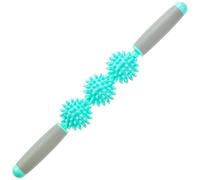 Coolife Rodillo muscular fascia - Masajeador de celulitis - Rodillo de fascia para celulitis y dolores musculares - cuello, pierna, espalda, cuerpo rodillo de tejido profundo - 3 bolas tamaño versión