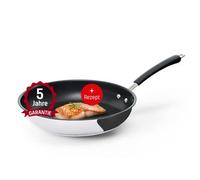 Coolinato - Sartén de acero inoxidable recubierta de 28 cm para horno e inducción eléctrica de cerámica de gas