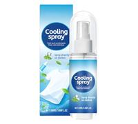 Cooling Body Mist Spray, Clothing Refresh Liquid, Non-Greasy Instant Chill Formula, Compact 50ml Travel Size, Skin-Safe Fast-Acting for Beach Hiking Yoga Vacation Athletes