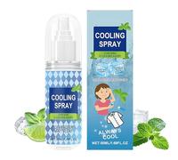 Cooling Body Spray, Cooling Face Mist, Moisturizing Uv Protection, Peppermint Extract Ice Spray, for Outdoor Sports Travel Beach Use, 12.2x3.5cm/4.8x1.38 Inches, Clear 1 Bottle