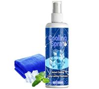 Cooling Body Spray, Summer Refreshing Cooling Mist, Heat Relief Freezing Spray, Fast Acting Non Greasy Formula, Lightweight Long Lasting Comfort, 100ml, for Outdoor Beach Park Picnic Hiking
