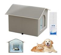 Cooling Cat House, Animal Shelter, 14.17 Inches Kennel for Pets | Aluminum Foil Condos for Kittens Puppies Rabbits, Pet Accessory Small, Large & Medium Pets | Insulated Foldable Portable Shelter