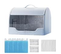 Cooling Cat House - Cats Dogs Cooling House Shelter | Temperature Locking Aluminum Foil Interior Foldable Summer Pet Coolings Houses with 6 Pack Ice Pack for Indoor/Outdoor