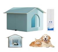 Cooling Cat House, Enclosed Ice Nest Shelter, Spacious Pet Accessory for Small Medium Large Cats and Dogs, Ideal to Hot Weather, Indoor Summer Use, Kitten Comfort