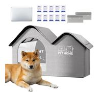 Cooling Cat House, Foldable Pet Shelter, Insulated Ice Pack Cabin, Weatherproof Fabric Cover, Portable Lightweight Build, Heat, Pet Comfort, Space Saving, Perfect for Apartment, Balcony, Travel