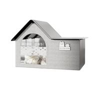 Cooling Cat House, Foldable Pet Tent Shelter, Bed Cave with Ice Bags, Breathable Fabric Structure, Quick Setup Design, Portable Summer Retreat, Perfect for Balcony, Travel, 20.87x13.78x14.57 Inches