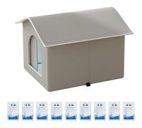 Cooling Cat House for Indoor Pets, Pet Cooling House，Grey：L