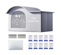 Cooling Cat House For Summer, Foldable Outdoor Pet Shelter with Ice Packs, Portable Dog and Kitten Bed, Perfect For Patio, Garden, Backyard, Indoor Sleeping, Travel and Pet Supplies