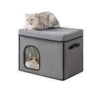 Cooling Cat House, Kitten Air Conditioning Home, 24.41x13.78x13.78 Inches Breathable Cold & Sleeping Enclosure, Pet Supply for Outdoor Balcony Apartment Bedroom Patio Indoor Travel