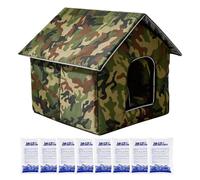 Cooling Cat House with Ice Packs Thermal Insulation 3 Layer