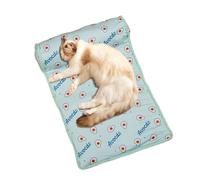 Cooling Dog Bed, Foldable Washable Pet Cooling Mat, Breathable Ice Pad Cushion, 5.91in Cute Sleeping Pad with Pillow Puppies and Kittens, Keeps Cool for Hot Weather