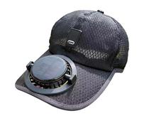 Cooling Fan Hat - Solar Powered Ventilation Cap, USB Charging Digital Display Headwear, UV Protection Airflow Sunshade Design | For Outdoor Fishing Sports Golf Hiking Travel Work Camping