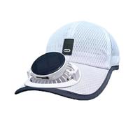 Cooling Fan Hat - USB Rechargeable Air Circulation Cap, Solar Energy Powered Digital Display Headwear, UV Protection Cooling Design | For Outdoor Fishing Sports Golf Hiking Travel Work Camping