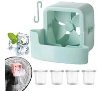 Cooling Fan Ice Attachment,Hangable Ice Box Cup Coolerf or Stand Fan，Green