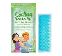 Cooling Gel Patches, Forehead Cold Packs, Portable Soothing Comfort, Lightweight Reusable Design, Ideal for Outdoor Travel Work School Use, 4.72x1.97 Inches, Blue Color, 1 Piece