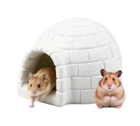 Cooling Hamster House, Resin Gerbil Habitat Summer Shelter, Chinchilla Pet Cooling for Small Animals, Apartment Bedroom Office Living Room Use, Pet Comfort Nest House for Hamster Care
