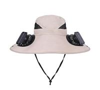 Cooling Hat with Fan, Breathable Summer Hiking Headdress, Adjustable Outdoor Cycling Cap with Built-In Fan, Lightweight Headwear for Gardeners Fishermen Campers Golfers Travelers