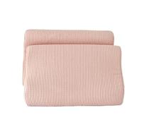 Cooling Ice Silk Latex Pillowcase 40x60 Single Home Use Pillow Cover 30x50 Core Inner Case Breathable Bedding(One 40x60cm Latex Pillowcase Cool Silk Waffle grids Bean Paste)