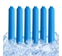 Cooling Ice Sticks - 6 Pieces 300g | Freezer Cooling Rods, Reusable Ice Chillers, Beverage Coolings Sticks, Portable Freezable Rod Set | Lunch Box Cooler, Drink Chilling Accessory, Camping Tool