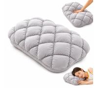 Cooling Marshmallow Pillows for Adults, Cooling Marshmallow Puff Pillow, Cold Marshmallow Pillow ，Grey：Low