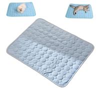 Cooling Mat for Cats, Washable Sleeping Pad for Dog&Cat, Summer Outdoor Pet Cooling Mats, Portable Pets Self Cool Pad Blanket Ice Pad for Home and Outdoor (Light Blue,Small)