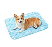Cooling Mat For Dogs - Self Cooling Canine Mattress, Chilling Kennel Bedding Sheet, Waterproof Washable Non Slip Blanket | Ice Silk Pet Cushion Heat Relief Puppy Pad Crate Car Sofa Floor Summer For