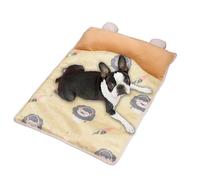 Cooling Mat, Pet Ice Cool Pad, 17.72x13.78 Inches, with Pillow, Reusable Chill Rug, Summer Sleeping Pad for Indoor Outdoor Bed Post-Exercise Comfort, Dogs, Hot Weather, Crate Cage Kennel Car Home