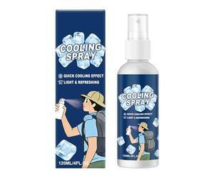 Cooling Mist Spray - 120ml Refreshing Skin Cooler | Non Greasy Body Mist - Instant Cooling Hydration Spray for Sports Hiking Camping Travel and Outdoor Summer Activities