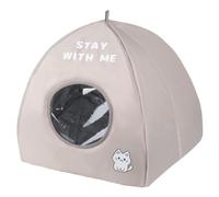 Cooling Outdoor Cat House - Aluminium Foil, Insulated Pet Shelter, Summer Cooling Bed | Foldable Kitten Cave with Puppy Nest for Apartment Home Office Bedroom Living Room Study Patio Garden