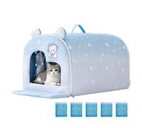 Cooling Outdoor Cat House | Cooling Cat House For Summer, Foldable Insulated Weatherproof Portable Cave, For Indoor Outdoor Kitten Puppy Sleeping Rest