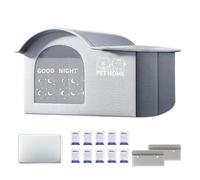 Cooling Outdoor Cat House, Insulated Spacious Pet Cave with Long Lasting Heat, Portable Shade Shelter for Small and Large Breeds, Ideal Balcony, Backyard, 24.02x15.75x15.75 Inches