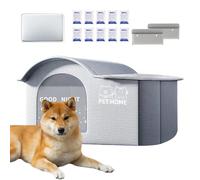 Cooling Outdoor Cat House, portátil aislante para mascotas, incluye paquetes reutilizables, espaciosos Shaded Cave Design, Weather-Resistant Build, ideal para uso en el balcón