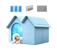 Cooling Outdoor Cat House - Semi-Enclosed Cold Pet Cave Shelter