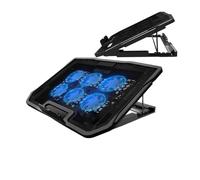 Cooling Pad for Laptop, 6 Fan Laptop Cooler Stand, Adjustable Notebook | Base with LED Lights, Silent High Airflow WAD for, Office, Study, Home, Portable Device Holder