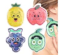 Cooling Patches - Cartoon Cooling Gel Patches,4 Pieces Forehead Strips Soothing Pad for Neck Shoulder Hip Knee Back Elbow Ankle Foot Adults Travel Hiking Outdoor Sports Camping