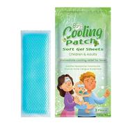 Cooling Patches for Kids, Gel Forehead Sheets, Instant Soothing Pads, Gentle Adhesive Comfort, for School, Dorm Use, Hiking, Camping, Sports, Outdoor Activities, Work Days