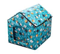 Cooling Pet House, Foldable Cat Shelter, Waterproof Shade Design, Breathable Comfort Structure, Cold Dog Tent for Backyard, Balcony, Indoor Use, 14.96x14.17x12.6 Inches