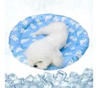 Cooling Pet Mat - Summer Sleeping Rest Pad, Round Breathable Cushion