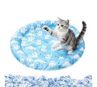 Cooling Pet Mat - Summer Sleeping Rest Pad, Round Breathable Cushion