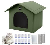 Cooling Pet Shelter, Portable Cat House, Absorbent Cooling Bags, Removable Ice Pack, Breathable Ventilated Design, Foldable Lightweight Structure, Perfect for Indoor Comfort