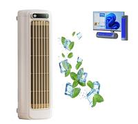Cooling Portable Air Conditioner,2025 Energy Efficient Air Conditioner Cooling Fan Quiet,3 Speeds and Led Touch Screen, Rechargeable,24h Long-Lasting Battery Life (white)