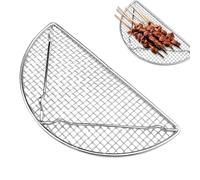 Cooling Rack Baking, Stainless Steel Baking Sheet Stand, Dishwasher-safe Nonstick Semicircle Grilling Holder, Ideal for Bread, Cake, Biscuits, Decorating, Oven and Kitchen, 7.87x3.94 inches