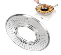 Cooling Rack with Stainless Steel Oil Filtering Pan, Round Strainer Colander Tray, Durable Baking and Cooking Accessory, Multi-Functional Kitchen Serving Draining Plate