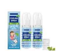 Cooling Spray for Hot Weather,Instant Summer Cooling Spray for Skin & Clothes,Moisturising Mist with Mint Extract - Soothe & Relieve Sun-Stressed,Portable for Camping Hiking Sports,50ml (2)