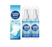 Cooling Spray for Hot Weather,Summer Cooling Spray for Face and Body,Instant Heat Relief Mist with Peppermint Extract - Soothe & Relieve Sun-Stressed,Portable for Outdoor Trips Hiking Sports,50ml (2)