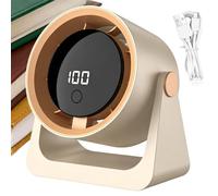Cooling Table Fan, Clip On Fan, Rechargeable 100 Speed Digital Display Fans, 5 Inch Portable Quiet Bedroom Dorm Office Home Use, Adjustable Airflow Fans, for Cooling Sleeping Working Use Mode.
